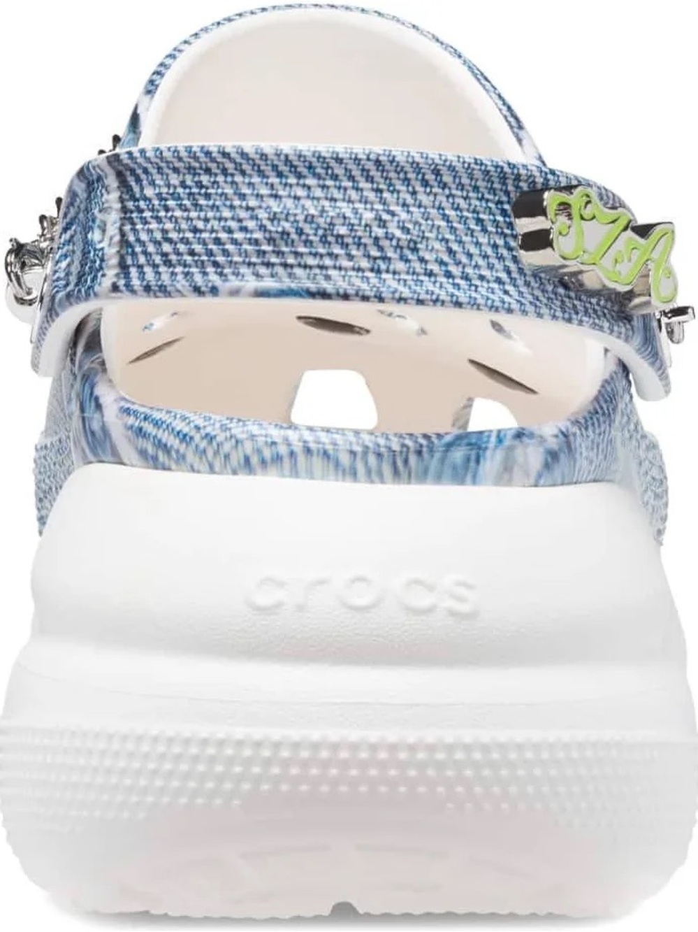 CROCS SZA x Crocs Classic Crush Clogs Denim Womens Size 10 - Picture 5 of 5
